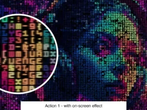 string theory photoshop ascii text art action2