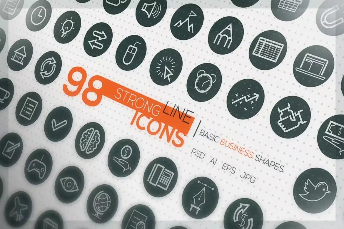 Adobe Photoshop Infographic Templates Bundle - 8 Items 4 strong line icons1