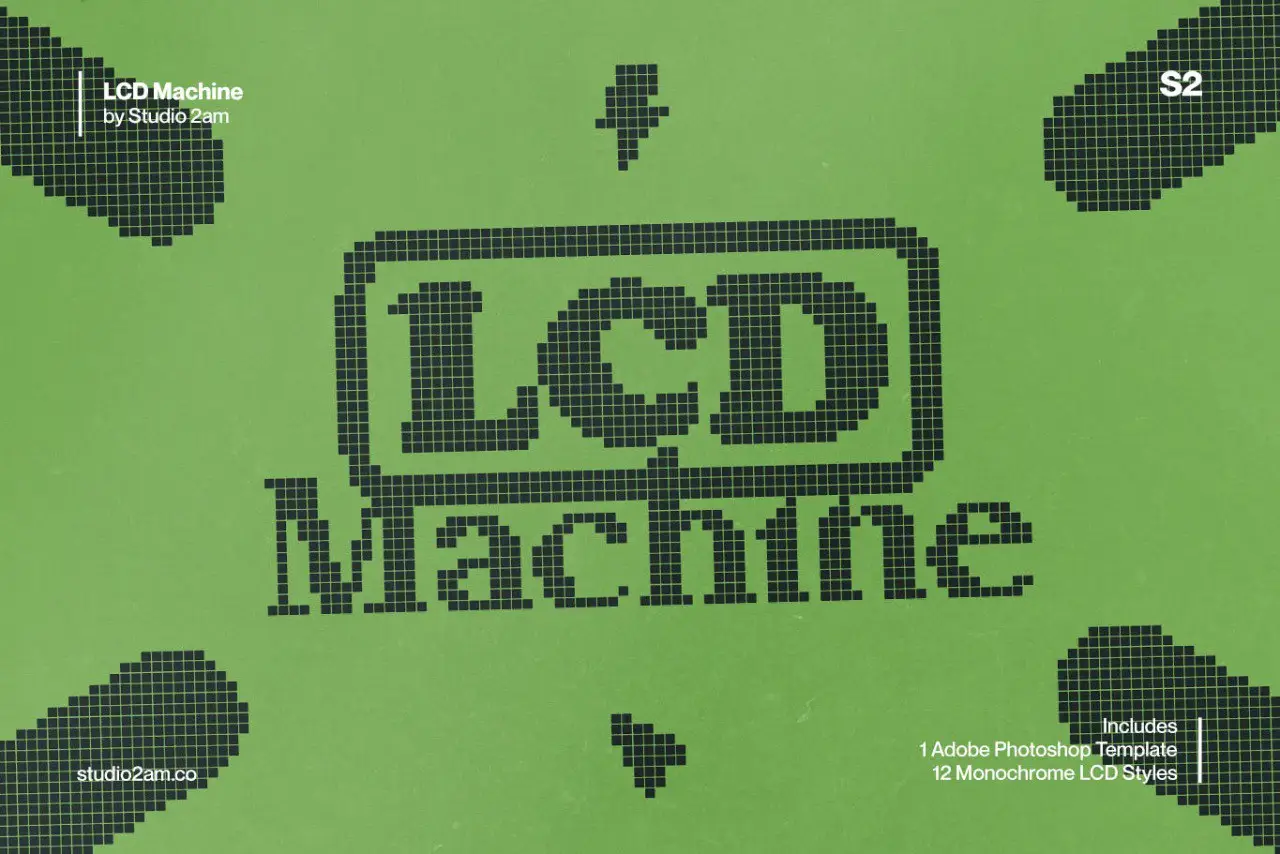 CRT Machine - Phosphor Green Monitor Effect 7 studio 2am lcd machine