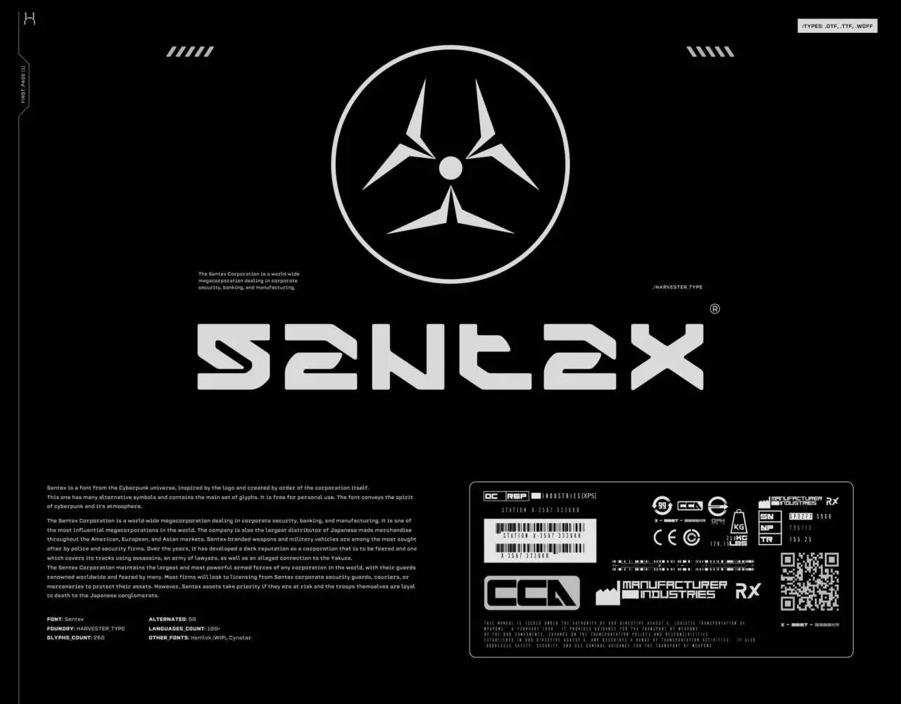 Sentex Font Family