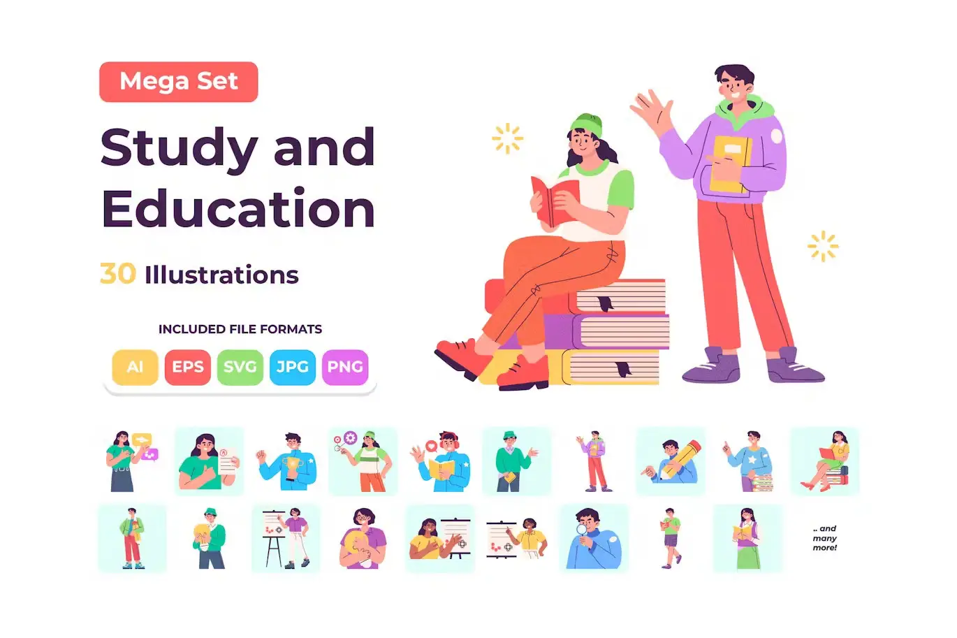 Study and Education Concept Illustration