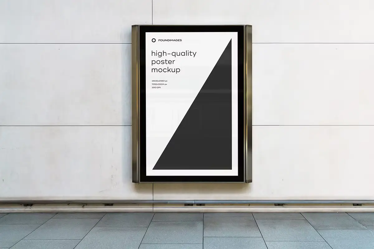 Subway Poster Mockup Bundle Metro