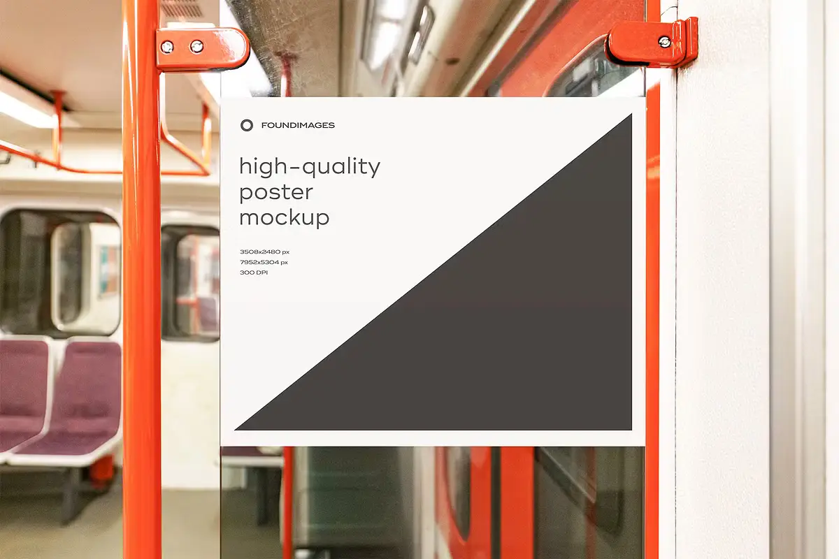 Subway Poster Mockup Bundle Metro 6 subway poster mockup bundle 16