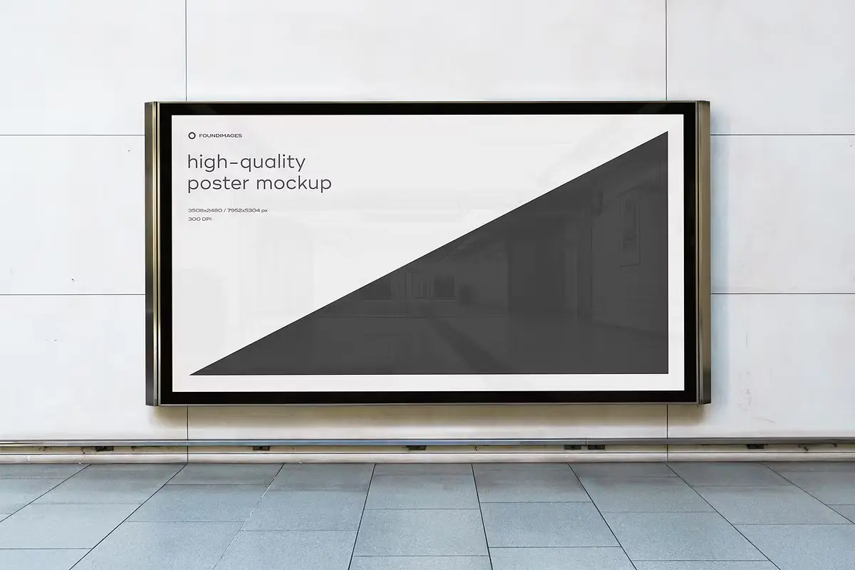Subway Poster Mockup Bundle Metro 3 subway poster mockup bundle 23