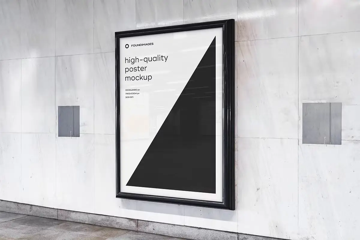Subway Poster Mockup Bundle Metro 4 subway poster mockup bundle 25
