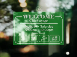 suction cup mount sign for window mockup1
