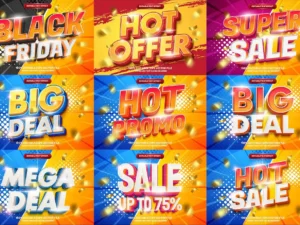 super sale promo 3d text effect01