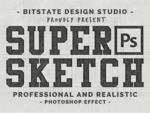 super sketch photoshop effect kit1