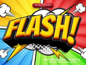 super wow comic cartoon text effect 1