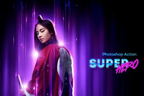 SuperHero Photoshop Action