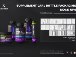 supplement jar bottle packaging mock ups01