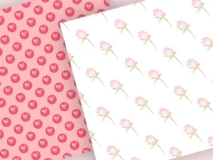 sweet hearts digital paper pack4 2