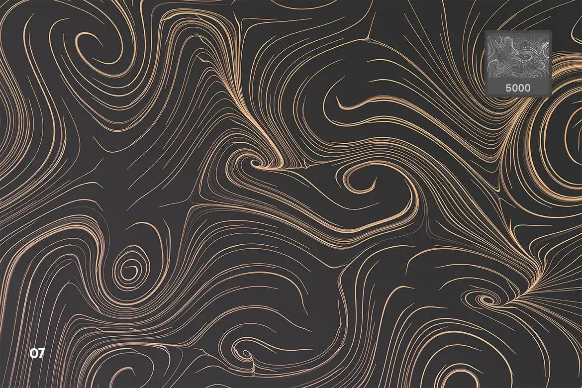 Swirly Terrain Particles Photoshop Brushes