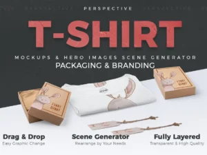 t shirt and packages scene generator perspective01