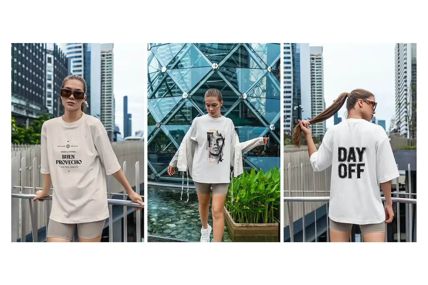 T-Shirt Mockup Model in Big City 7 t shirt mockup model in big city07