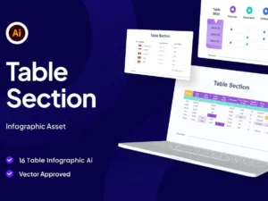 table section infographic asset illustrator1
