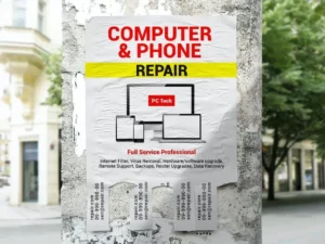 tear off ad flyers mockup1