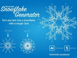 text snowflake generator for illustrator1