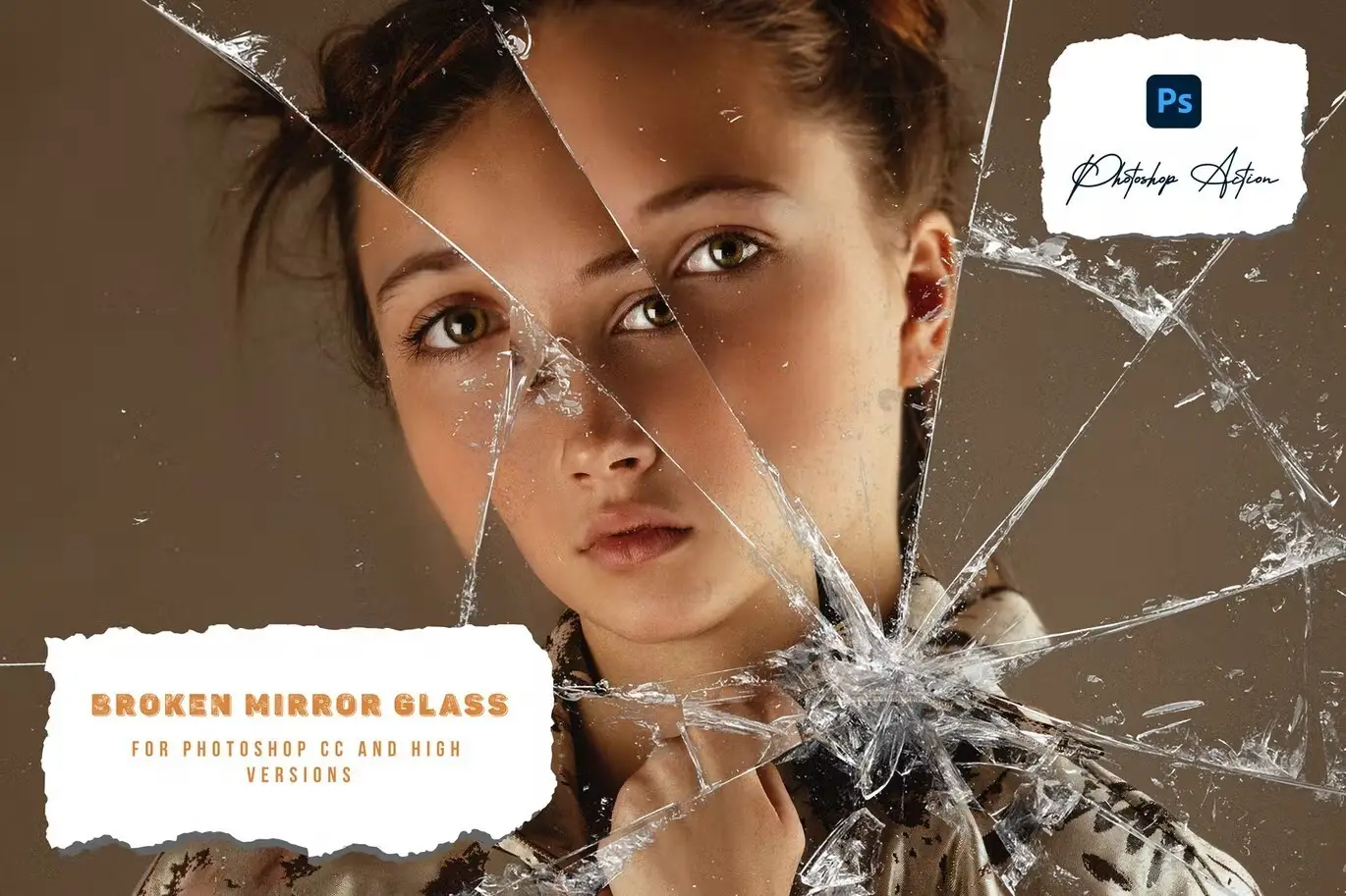 The Broken Mirror Photoshop Action