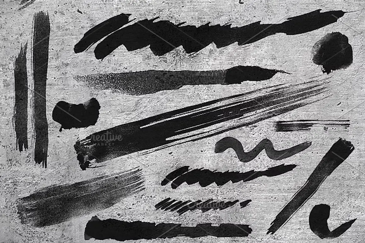The STROKES - 50 Unique Stroke Brushes for Photoshop