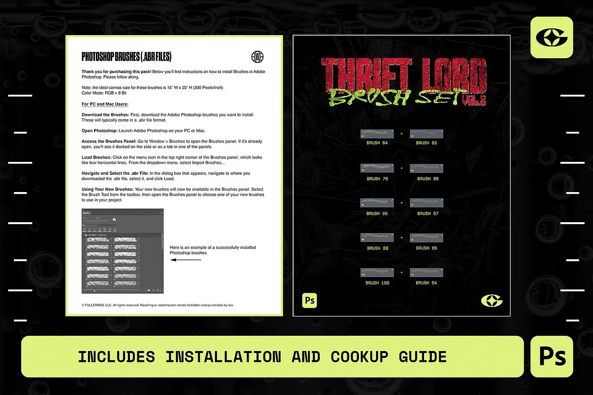Thrift Lord Brush Set (Vol. 2) 4 thrift lord brush set vol 2