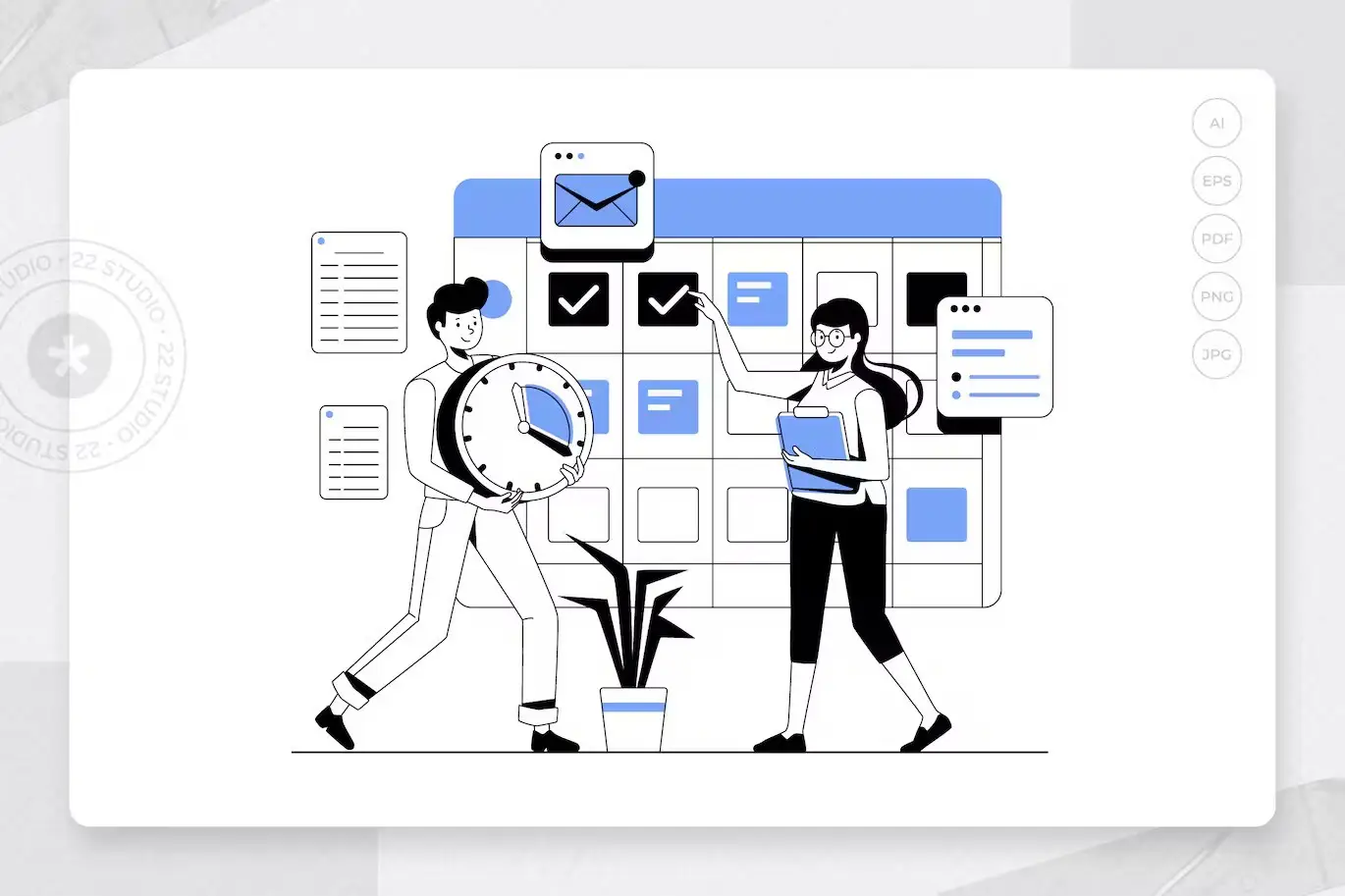 Time Management Illustration 8 time management illustration8