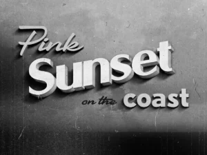 title card retro text effect