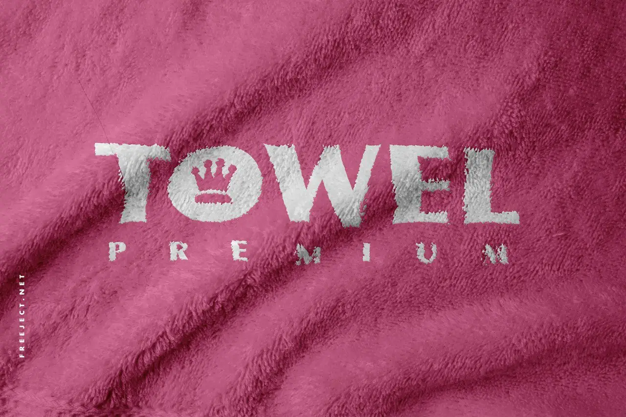 Towel Mockup & Texture Template