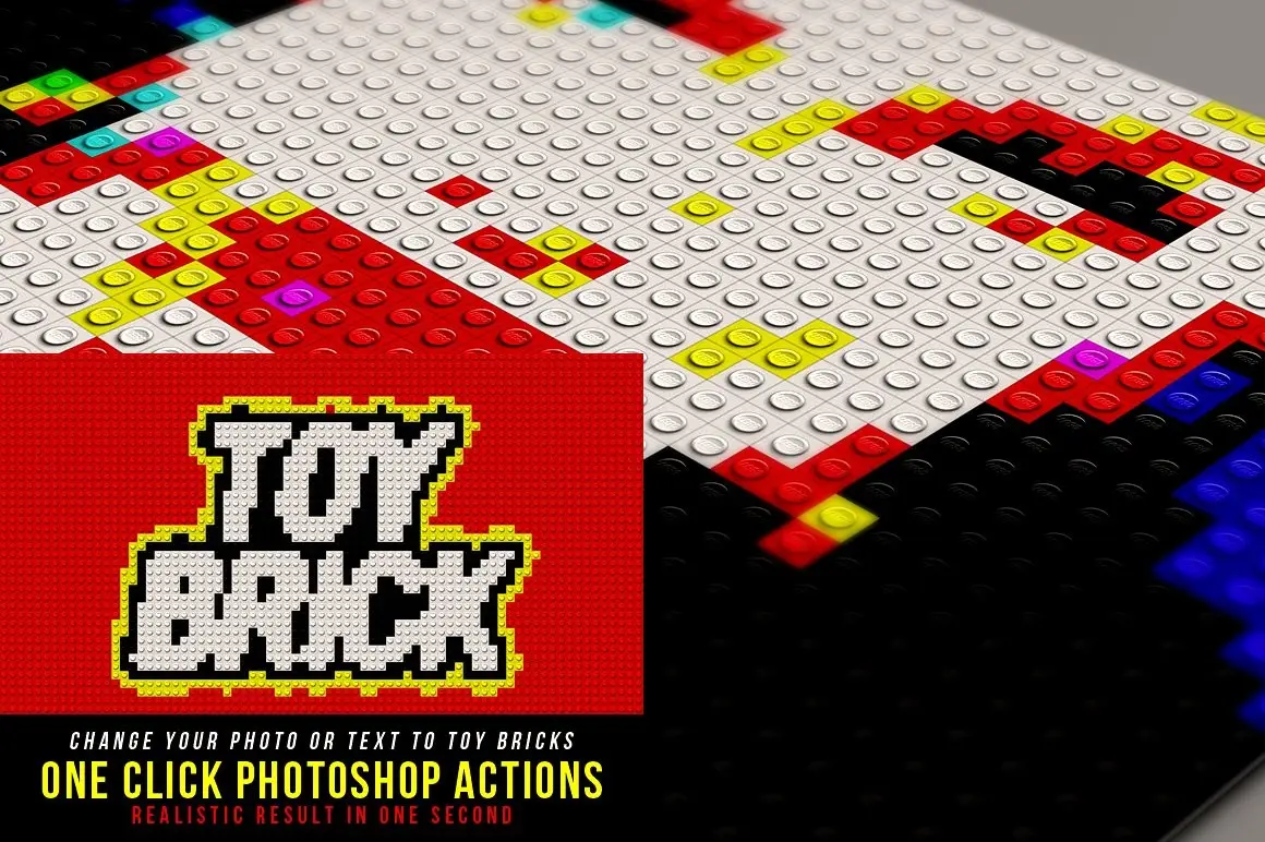 Toy Brick Photoshop Actions