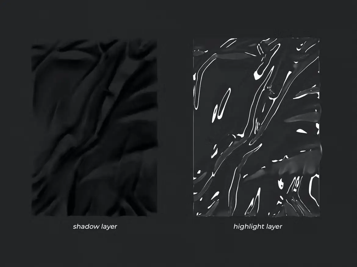 Transparent Plastic Wrap Texture Mock-Up 3 transparent plastic wrap texture mock up2