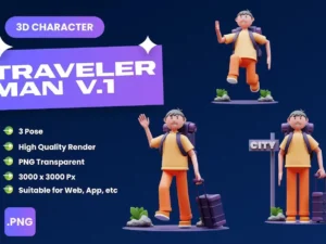 travel 3d characters1