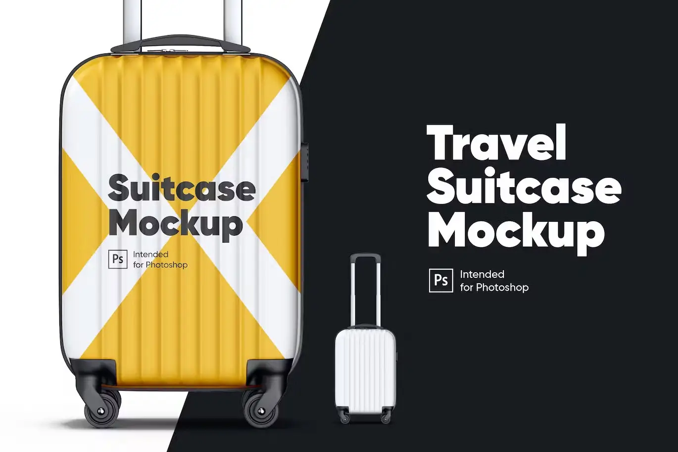 Travel Suitcase Mockup