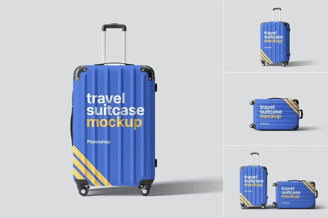 Travel Suitcase Mockups