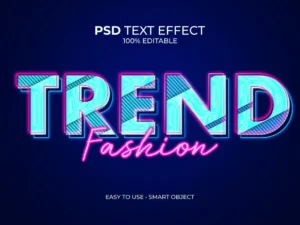 trend fashion text effect
