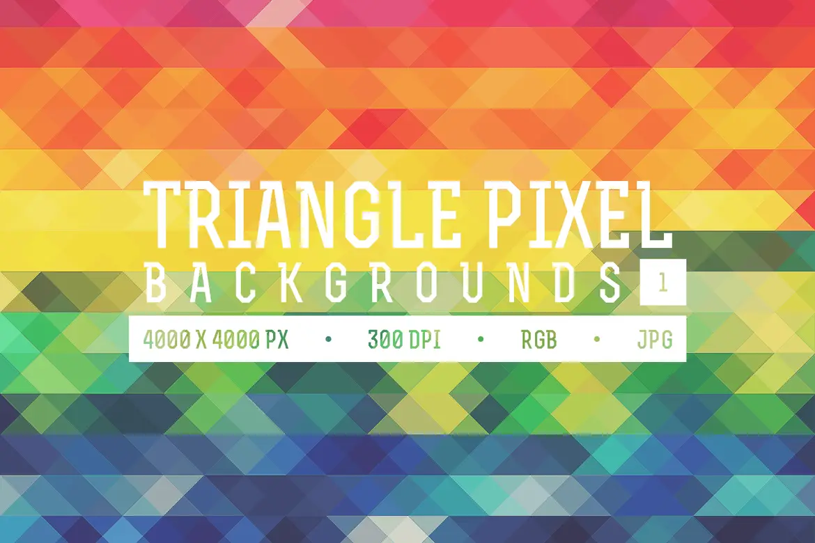 Triangle Pixel Backgrounds Pack 1