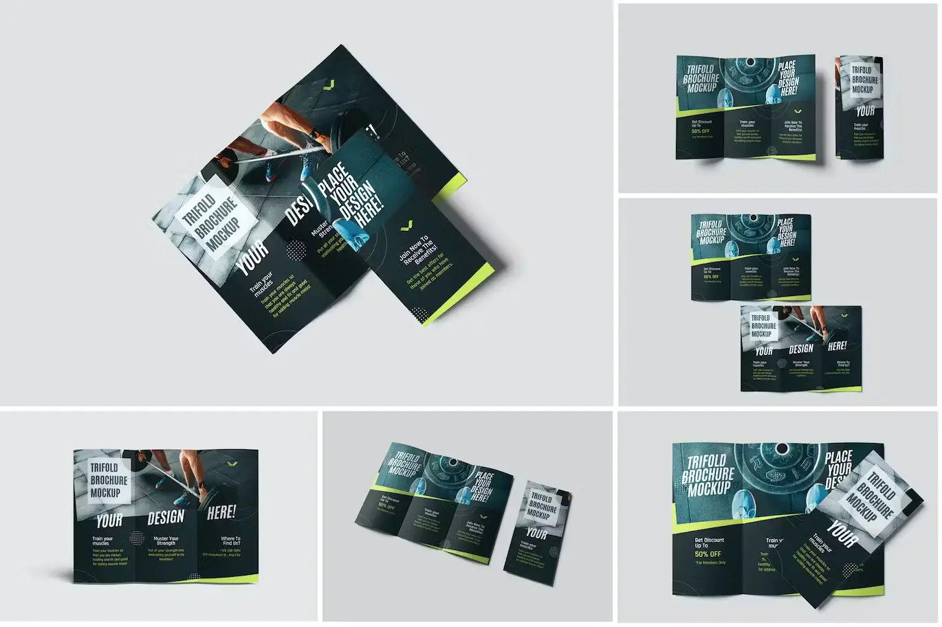 Trifold Brochure Mockup