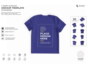tshirt cloth mockup template set1