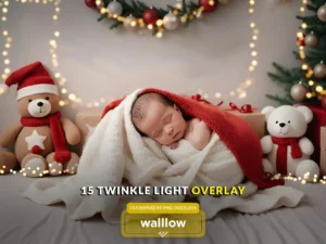 twinkle bokeh string light transparent png overlay1