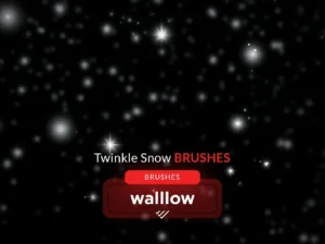 twinkle snow photoshop brushes winter snow effect1