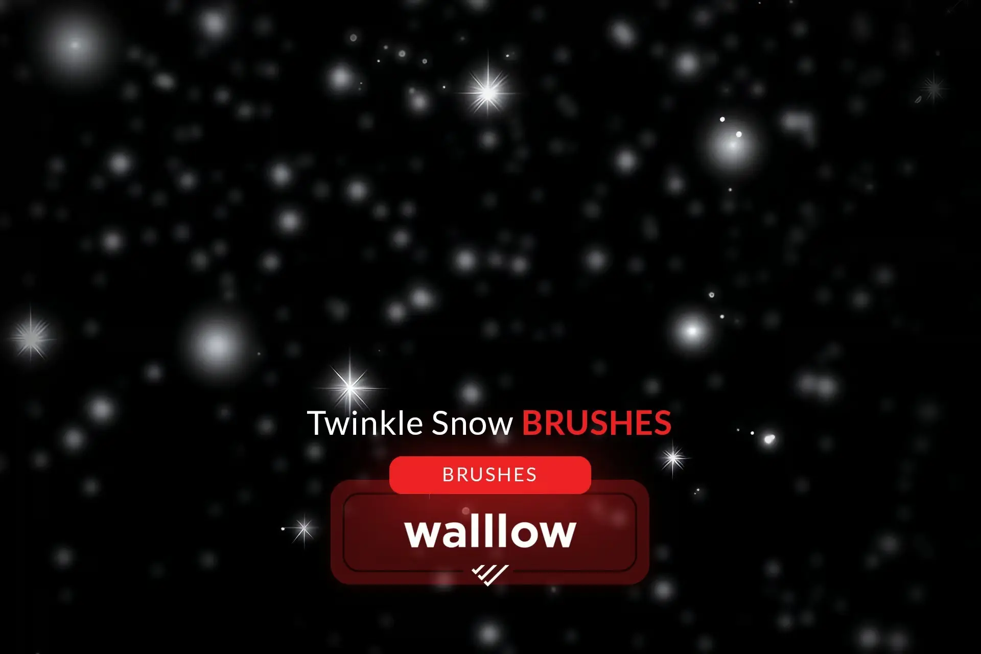 Twinkle Snow Photoshop Brushes: Winter Snow Effect