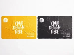 two used rectangle stickers mockup1 1