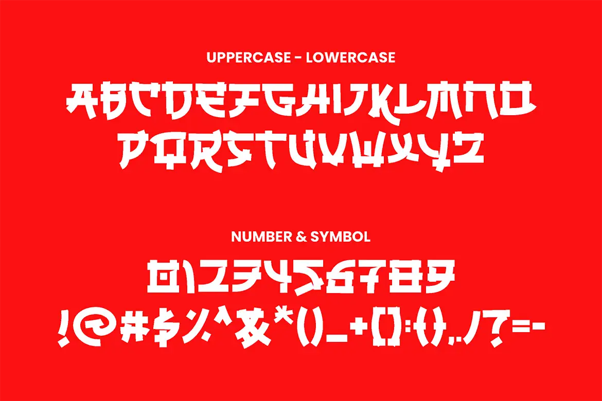 Ungai - Faux Japanese Asian Font 12 ungai 3