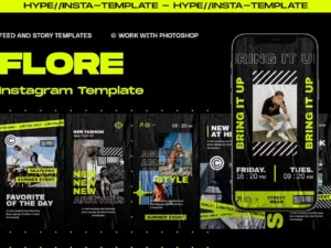 urban streetwear instagram template flore1