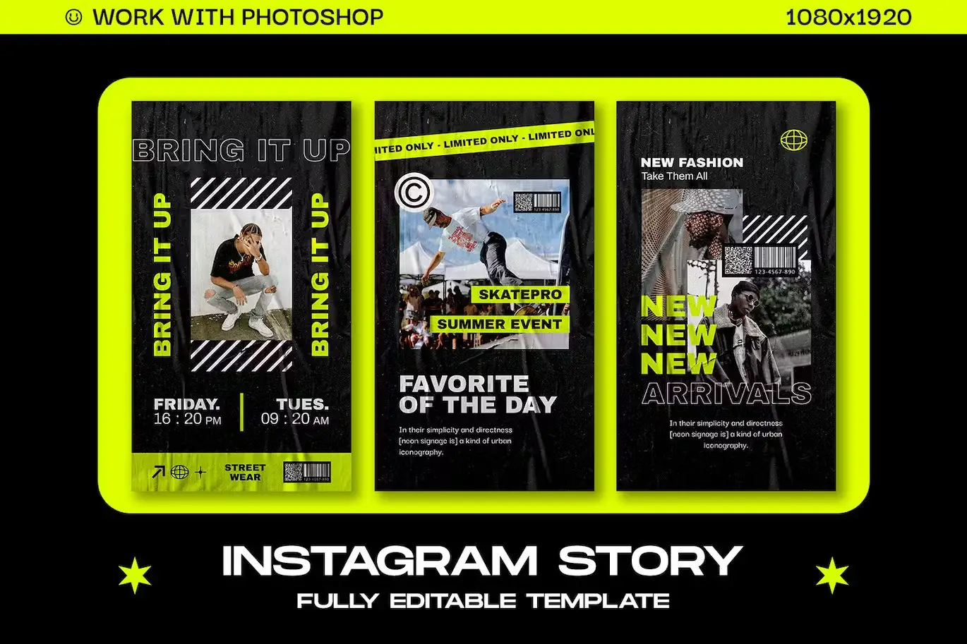 Urban Streetwear Instagram Template - Flore 5 urban streetwear instagram template flore4