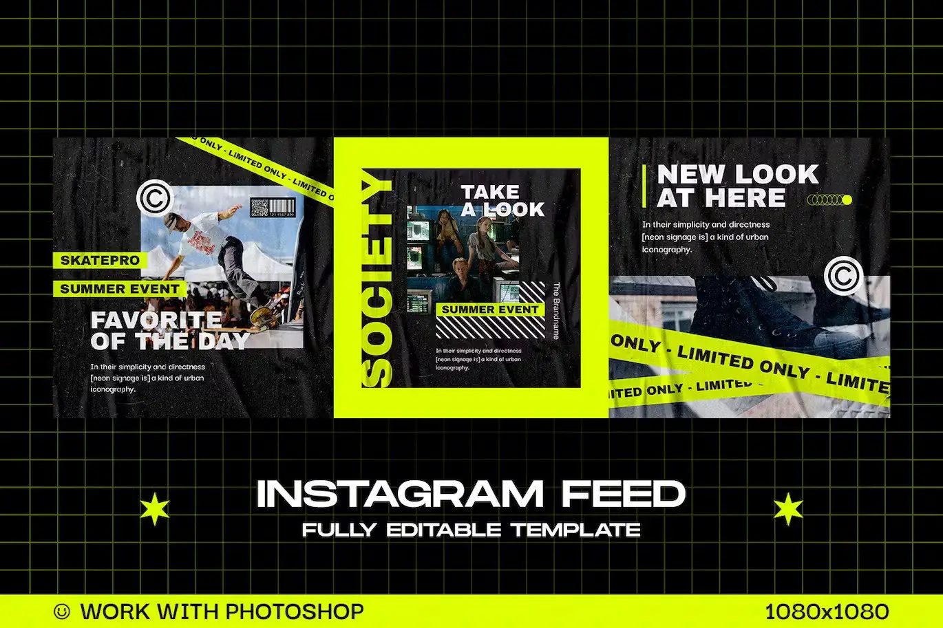 Urban Streetwear Instagram Template - Flore 6 urban streetwear instagram template flore5