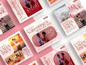 valentine sale instagram template