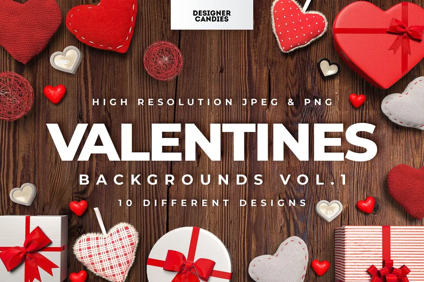 Valentine's Day 3D Backgrounds Vol.1