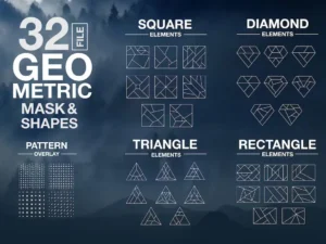 vector geometric mask shapes2