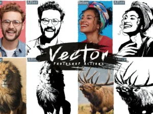 vector painting photoshop action1