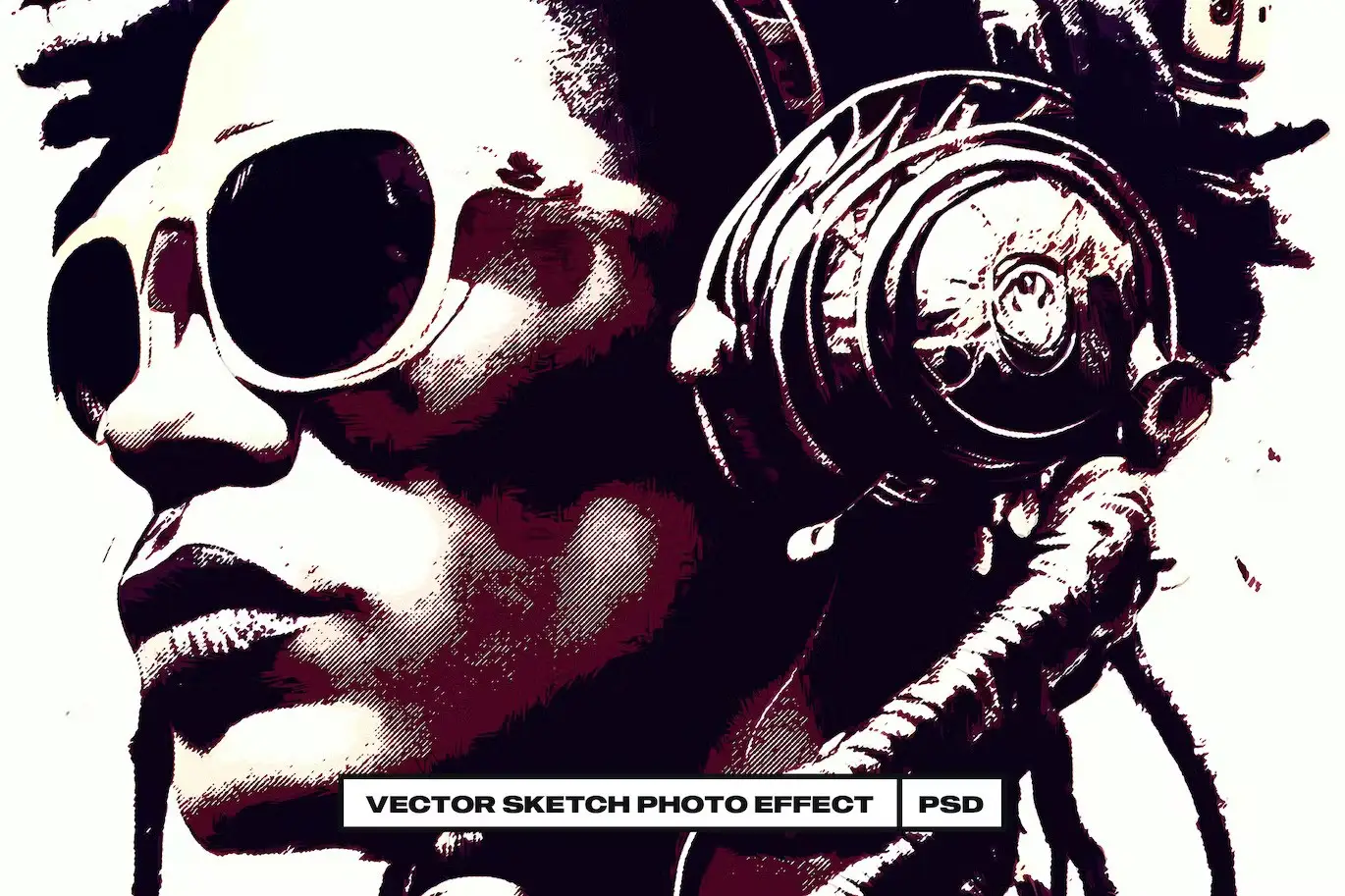 Vector Sketch Photo Effect